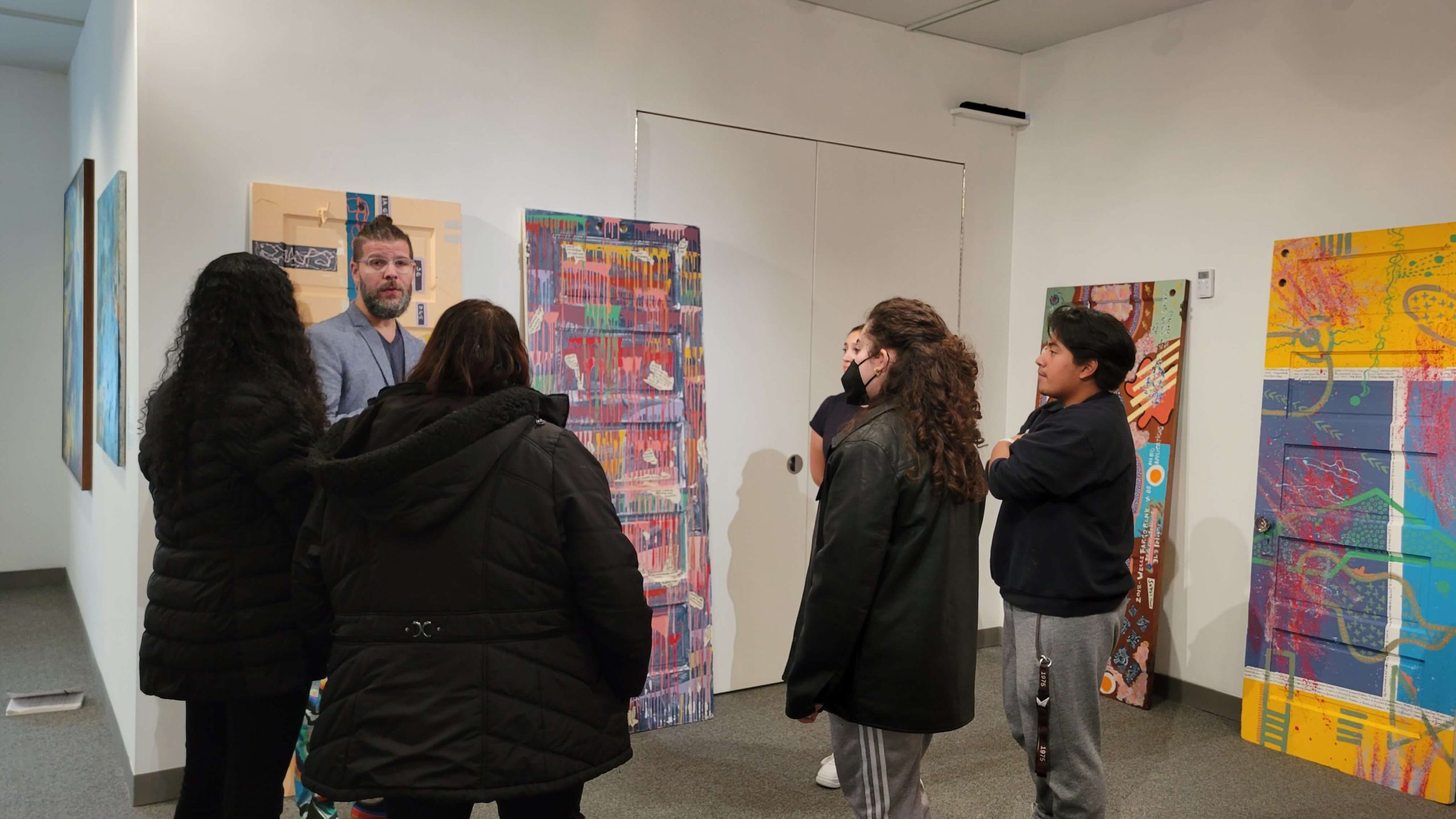 Martin Calvino's art show in Seton Hall. (Courtesy of Nancy Trujillo)